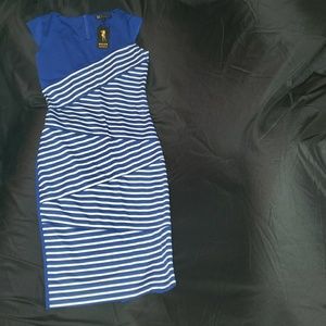 NWOT Royal Blue Striped Dress